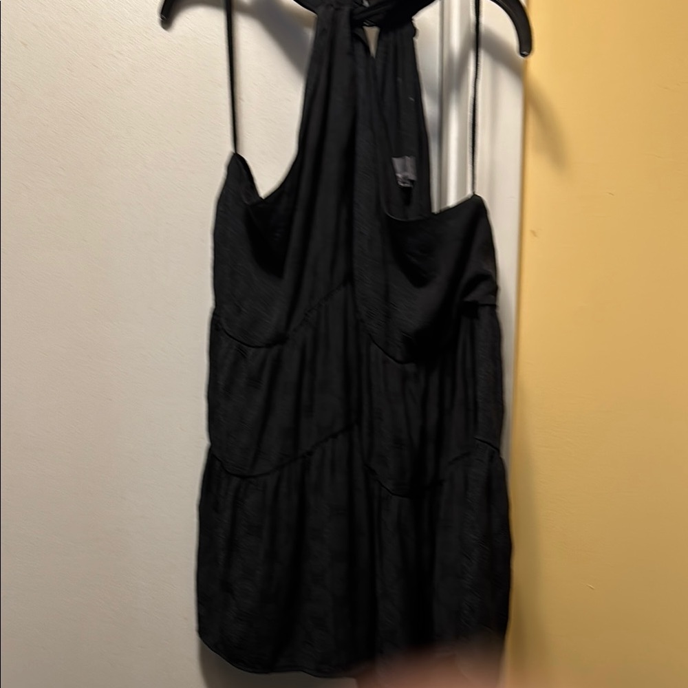 Anthropologie Black Halter Tunic